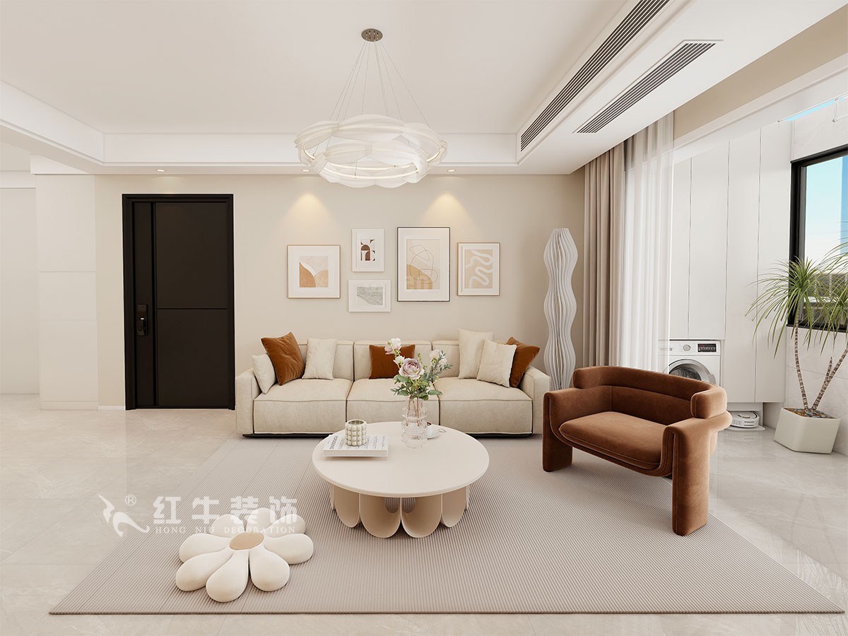 現(xiàn)代奶油風(fēng)裝修，目光所及皆是溫柔與美好